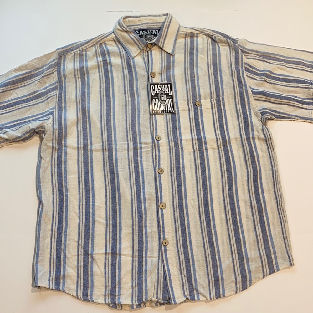 Casual Country Outfitters XLARGE Stripe Cotton Shirt New